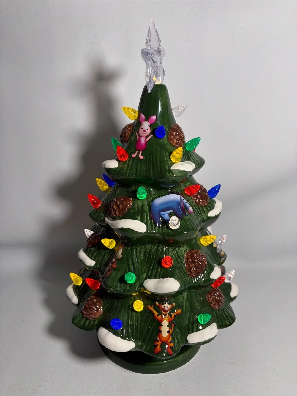 Disney Parks Retro Swell Holidays Light-Up 13. Tall Ceramic Christmas Tree
